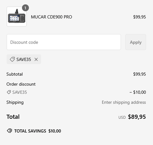 proof of working ThinkCar coupon codes SAVE35