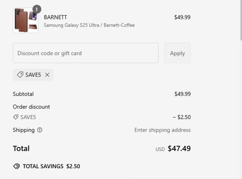 proof of working CASELES coupon codes SAVE5