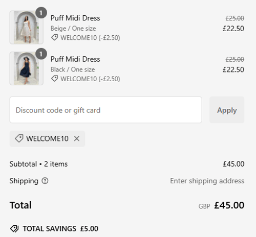 proof of working H&L Fashions coupon code WELCO✱✱✱✱