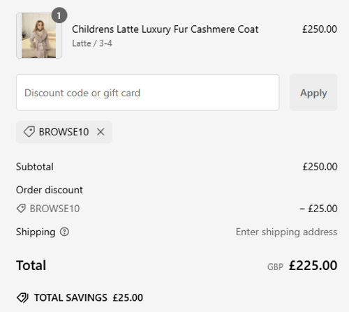 proof of working H&L Fashions discount codes BROWSE10