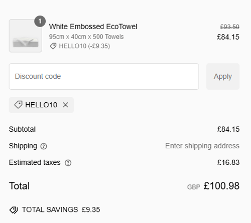 proof of working EcoTowels discount codes HELL✱✱✱