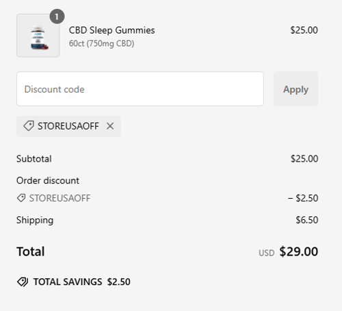 proof of working WebCBD discount codes STOREUSAOFF