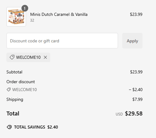 proof of working Rip Van coupon codes WELCOME10