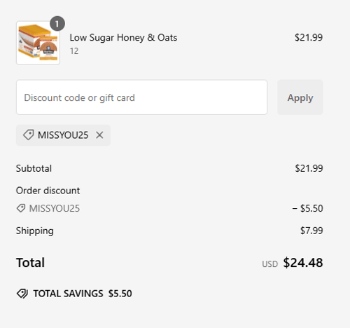 proof of working Rip Van coupon codes MISSYOU25