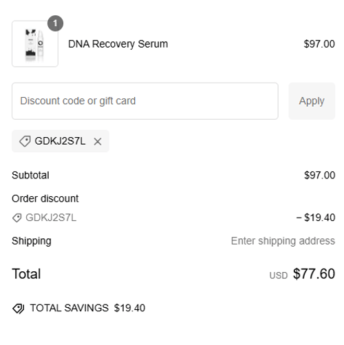 proof of working PRIORI Skincare discount codes GDKJ2S7L