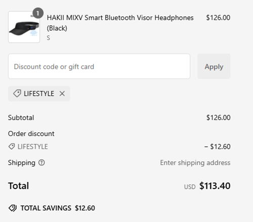 proof of working HAKII discount codes LIFESTYLE
