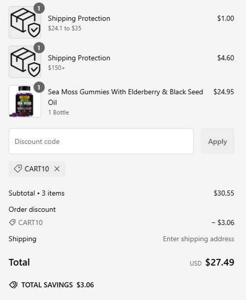 proof of working Sakoon Nutrition discount codes CART10