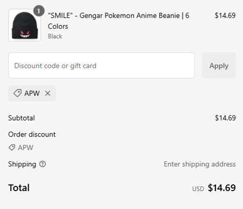 proof of working Alpha Weebs discount codes APW
