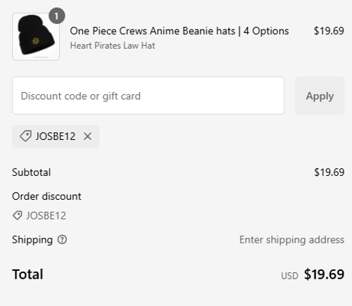 proof of working Alpha Weebs discount codes JOSBE12