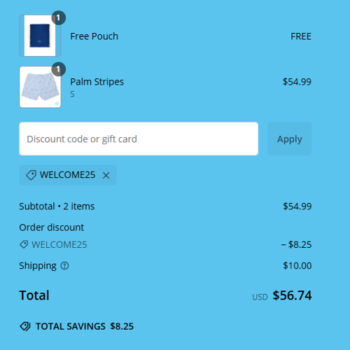 proof of working Bermies discount codes WELCOME25