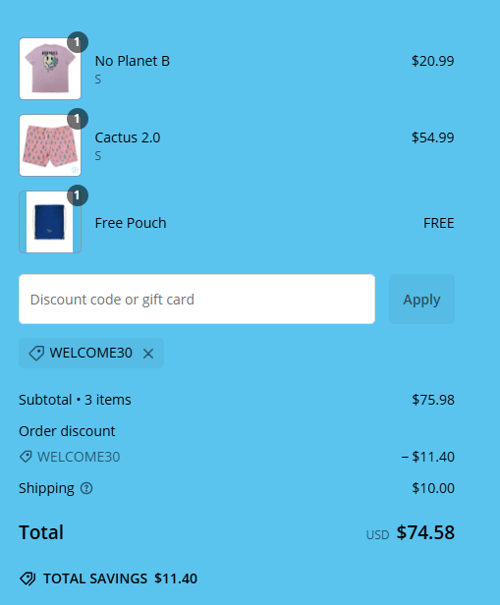 proof of working Bermies discount codes WELCOME30