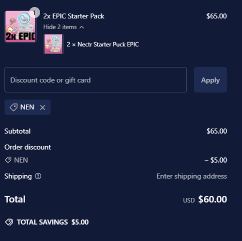 proof of working Nectr.Energy discount codes NEN