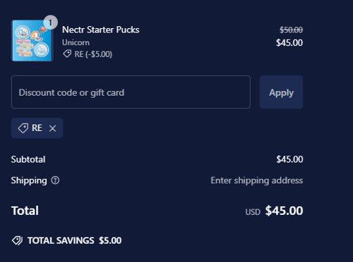 proof of working Nectr.Energy discount codes RE