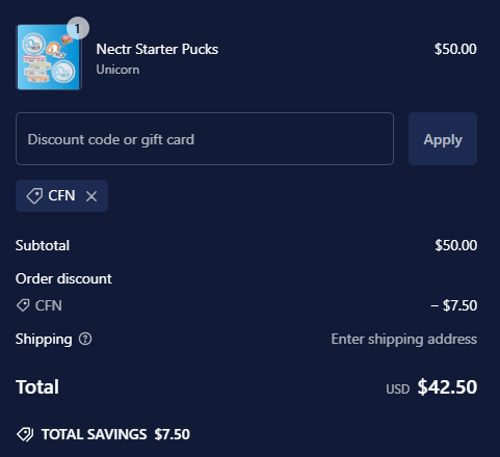 proof of working Nectr.Energy discount codes CFN