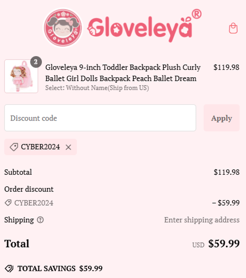 proof of working Gloveleya coupon codes CYBER2024