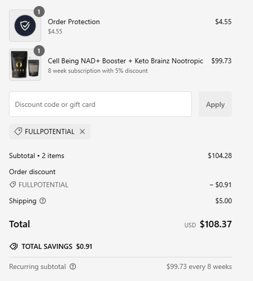 proof of working Keto Brainz discount codes FULLPOTENTIAL