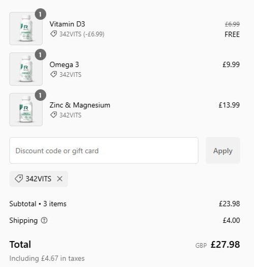 proof of working Reflex Nutrition discount codes 342VITS