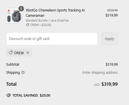 proof of working  XbotGo coupon codes DREW