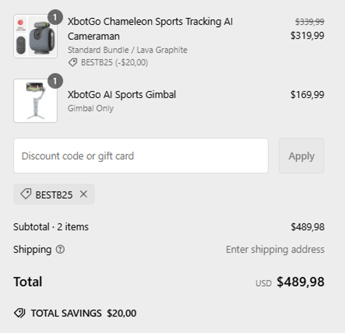 proof of working  XbotGo coupon codes BESTB25