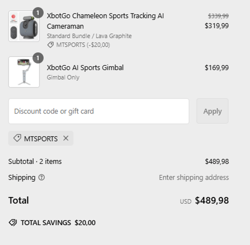 proof of working  XbotGo coupon codes MTSPORTS