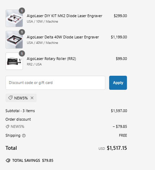 proof of working AlgoLaser discount codes NEW✱✱