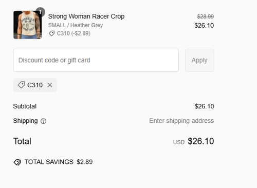 proof of working Barbells & Ponytails coupon codes C310