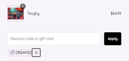 proof of working Dreamer Designs discount codes DREAM20