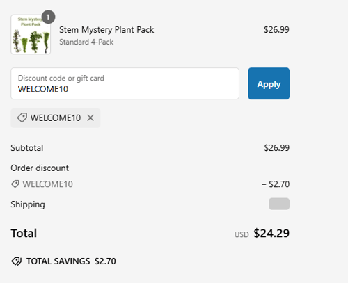 proof of working WetPlants coupon codes WELCO✱✱✱✱