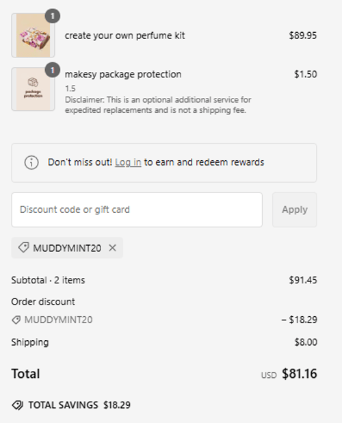 proof of working Makesy coupon codes MUDDYM✱✱✱✱✱