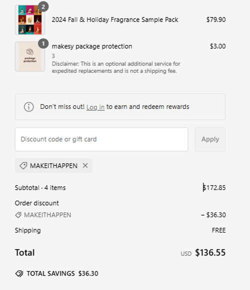 proof of working Makesy coupon codes MAKEITHAPPEN