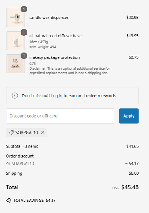 proof of working Makesy coupon codes SOAPGAL10