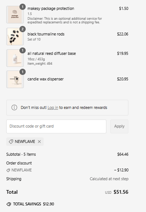 proof of working Makesy coupon codes NEWFLAME