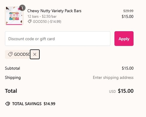 proof of working Love Good Fats coupon codes GOOD50