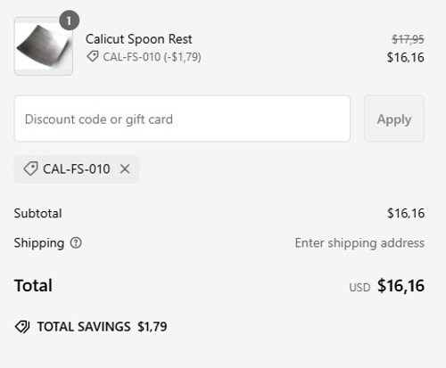 proof of working Zojila coupon codes CAL-FS-010