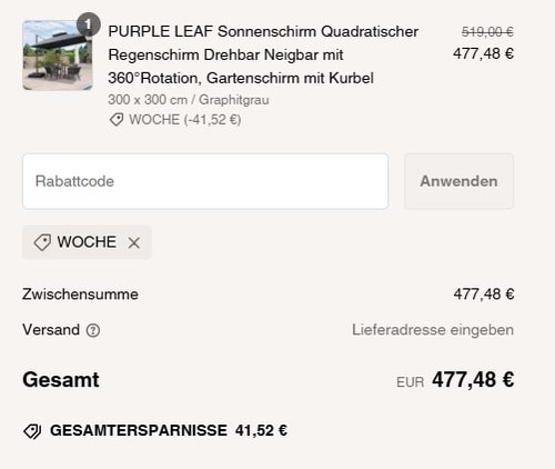proof of working PURPLE LEAF aktionscodes woche