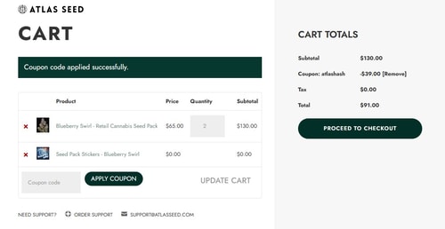 proof of working Atlas Seed coupon codes ATLASHASH