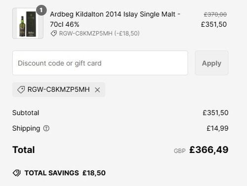 proof of working The Really Good Whisky Company discount codes RGW-C8KMZP5MH