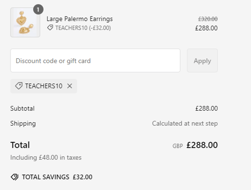 proof of working SORU JEWELLERY discount codes TEACHERS10