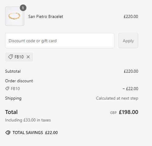 proof of working SORU JEWELLERY discount codes FB10