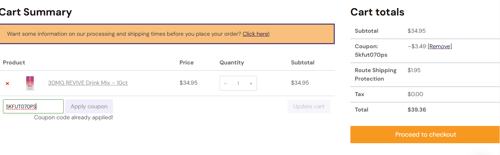 proof of working The Hemp Doctor coupon codes 5KFUT070PS