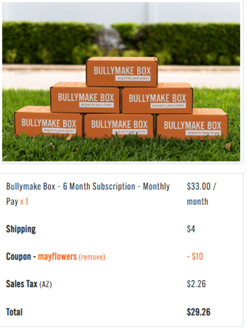 proof of working Bullymake promo codes MAYFLOWERS