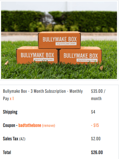 proof of working Bullymake promo codes BADTOTHEBONE