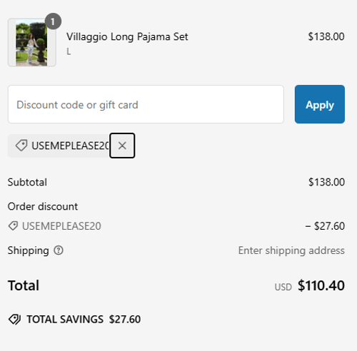 proof of working Villa Cotton coupon codes USEMEPLEASE20