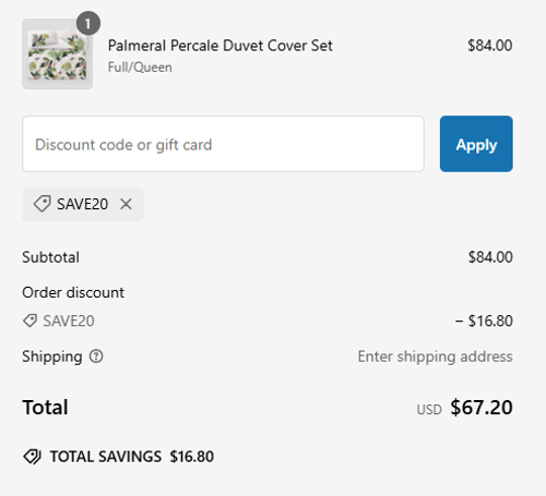 proof of working Villa Cotton coupon codes SAVE20