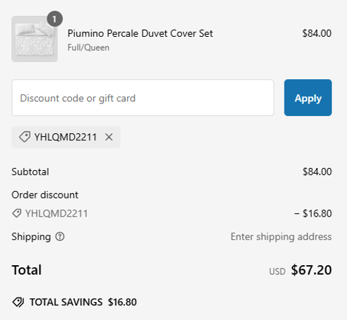 proof of working Villa Cotton coupon codes YHLQMD2211