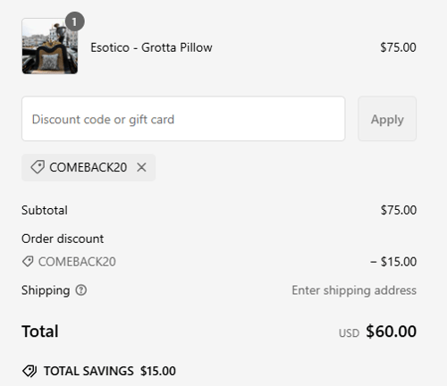 proof of working Villa Cotton coupon codes COMEBACK20