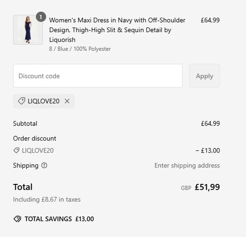 proof of working Liquorish Online discount codes LIQLOVE20