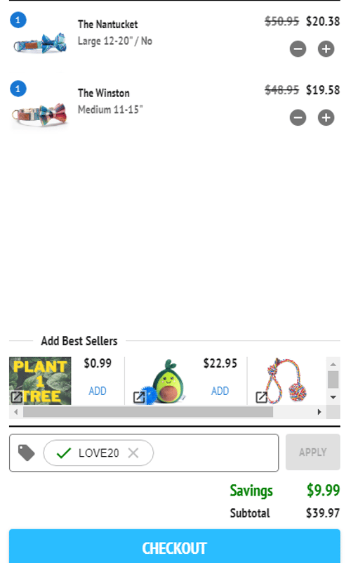 proof of working Pack Leashes discount codes LOVE20