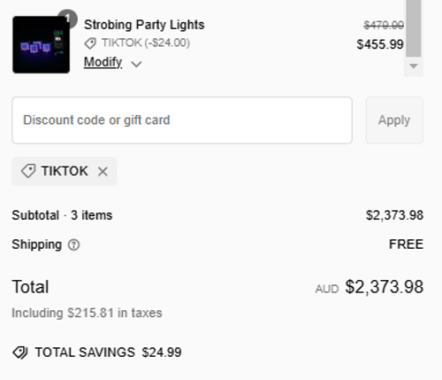 proof of working Bushdoof discount codes TIKTOK