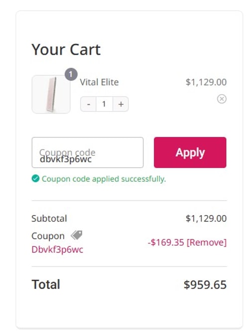 proof of working Vital Red Light discount codes dbvkf3p6wc